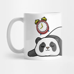 Panda at Sleeping with Alarm clock Mug